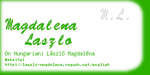 magdalena laszlo business card