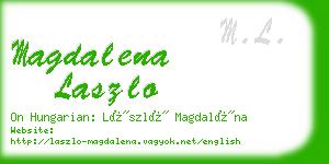 magdalena laszlo business card